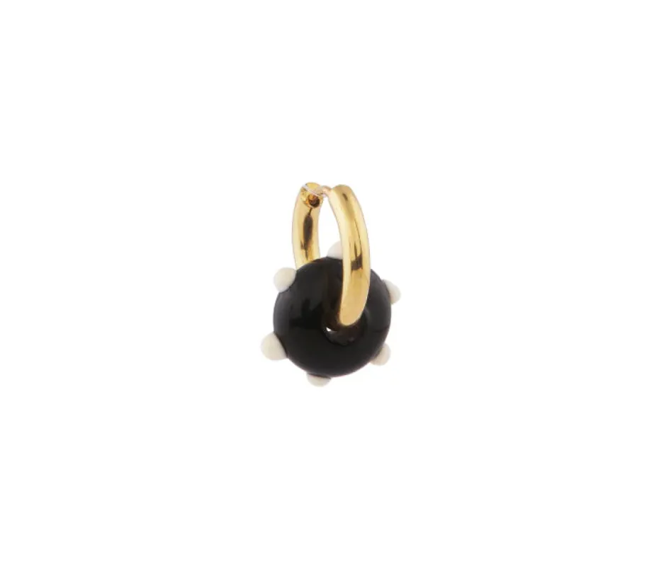 Sandralexandra | Froot Loop Earing - Black & Ivory sold by Fort
