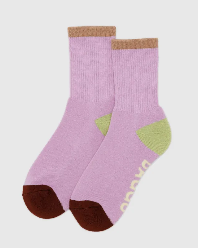 Baggu | Ribbed Sock - Peony Mix sold by Fort