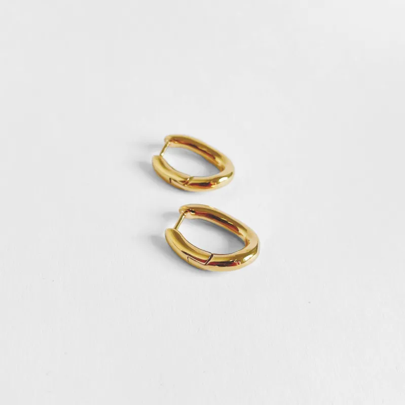 Kara Yoo | Ruth Hoops - Gold Vermeil sold by Fort