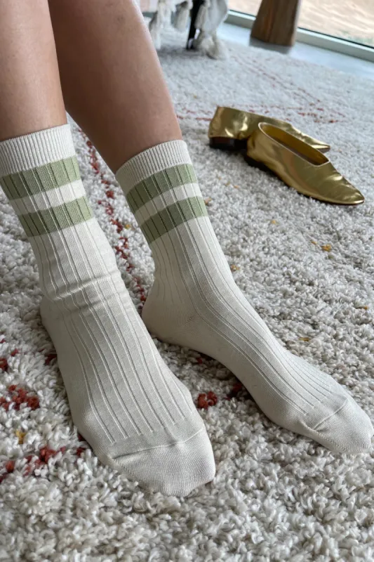 Le Bon Shoppe | Her Varsity Socks - Guacamole sold by Fort
