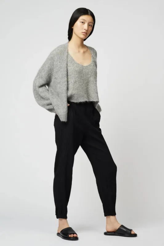 Atelier Delphine | Cora Cardigan in Suri Alpaca - Silver sold by Fort