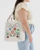 Baggu | Horizontal Duck Bag - Embroidered Birds sold by Fort