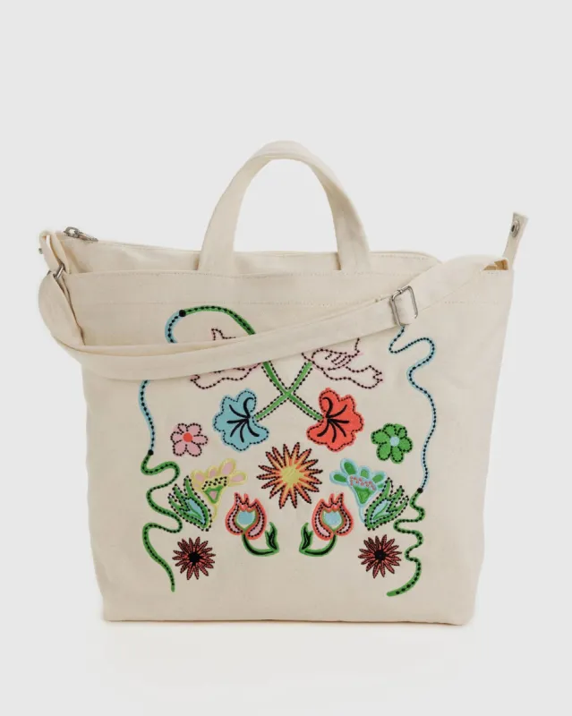 Baggu | Horizontal Duck Bag - Embroidered Birds sold by Fort