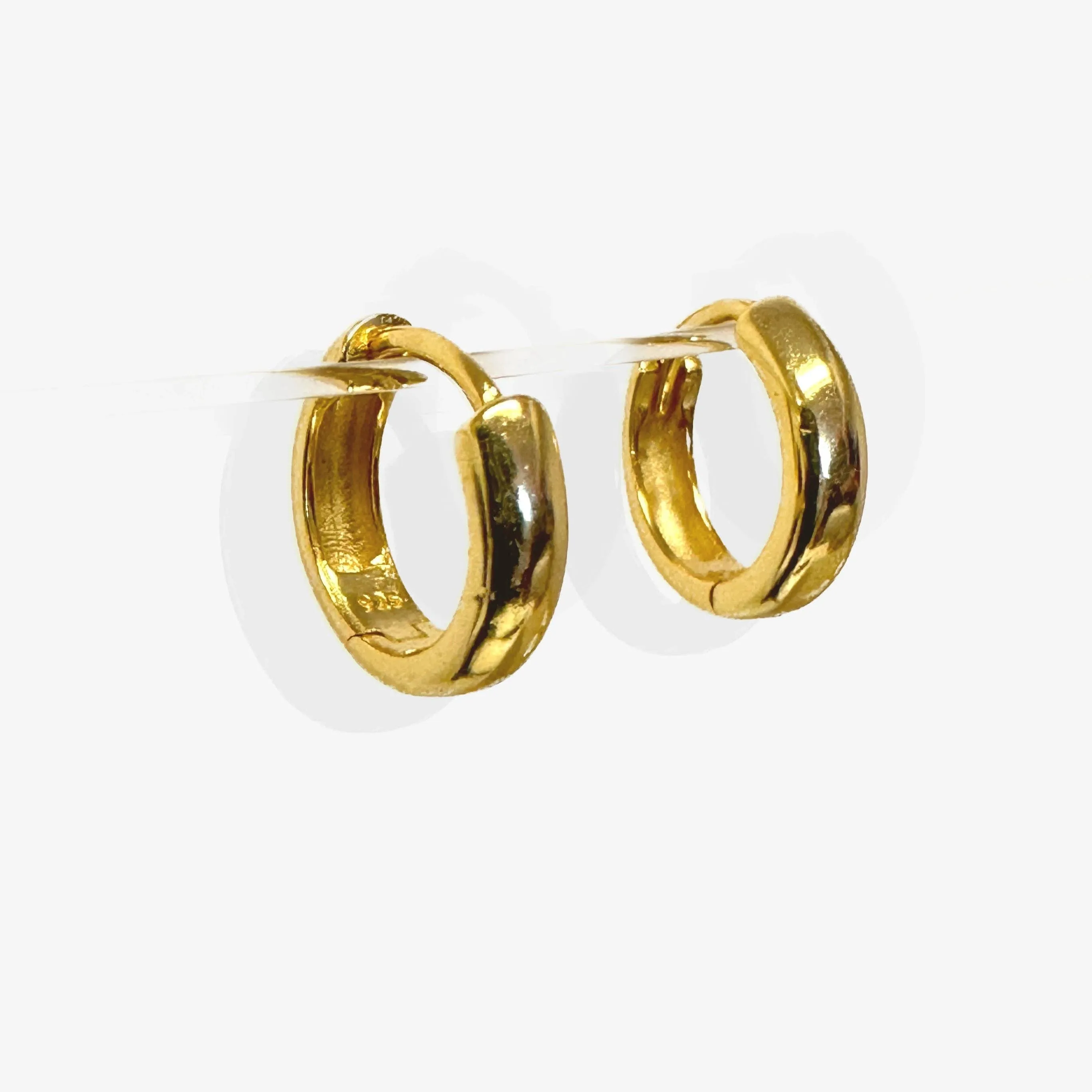 Love Local Jewelry | Mia Bold Hoops 9mm - Gold sold by Fort product image thumbnail 2