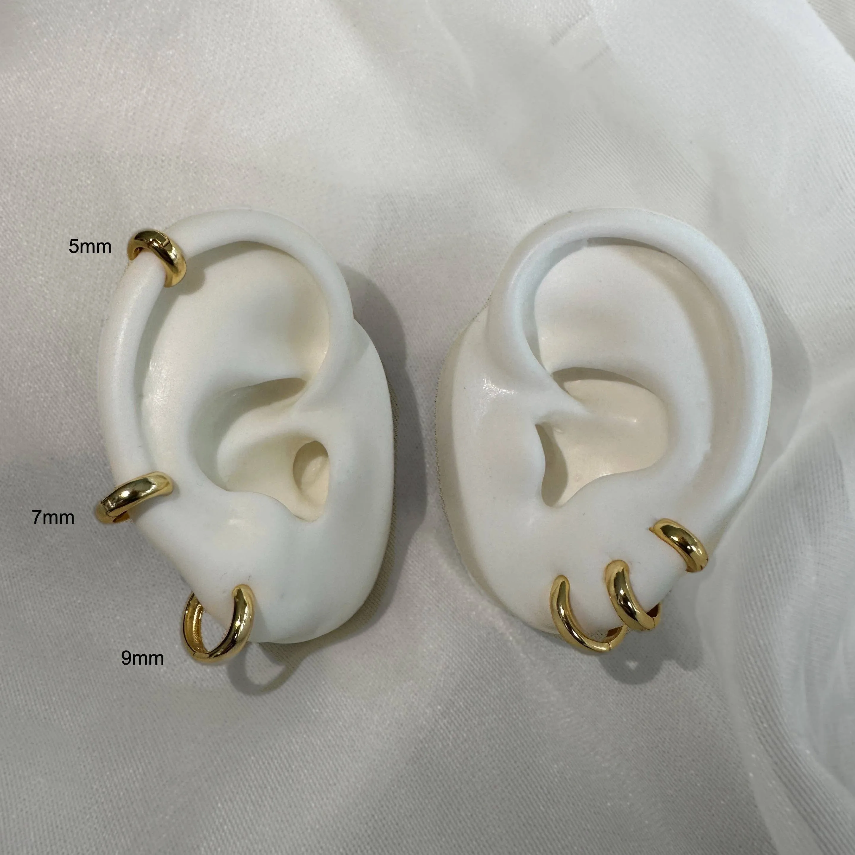 Love Local Jewelry | Mia Bold Hoops 9mm - Gold sold by Fort product image thumbnail 4