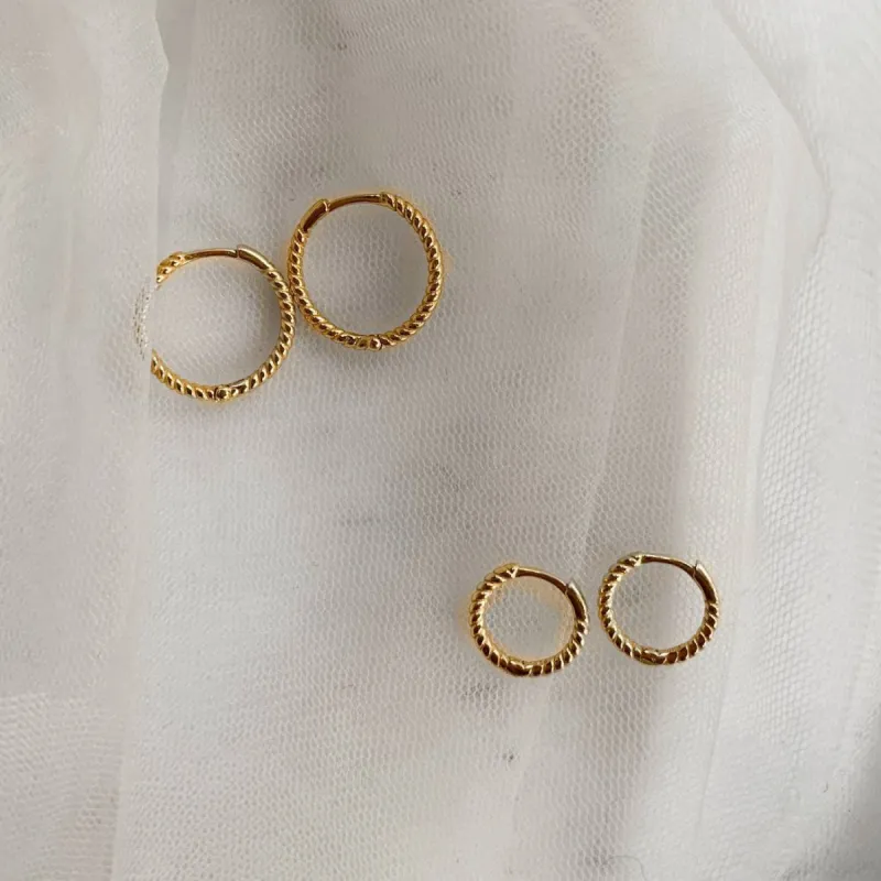 Love Local Jewelry | Malea Hoops 15mm - Gold sold by Fort