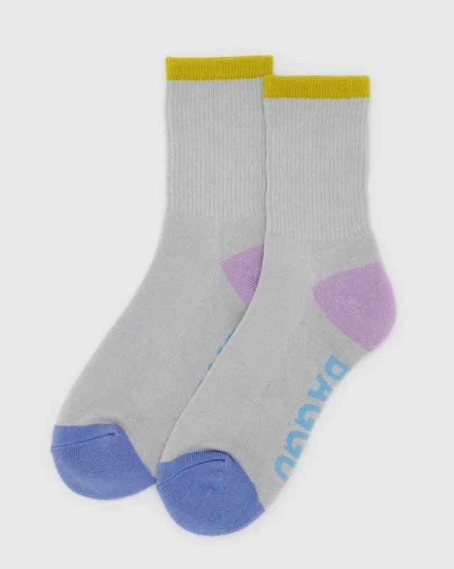 Baggu | Ribbed Sock - Fog Mix sold by Fort