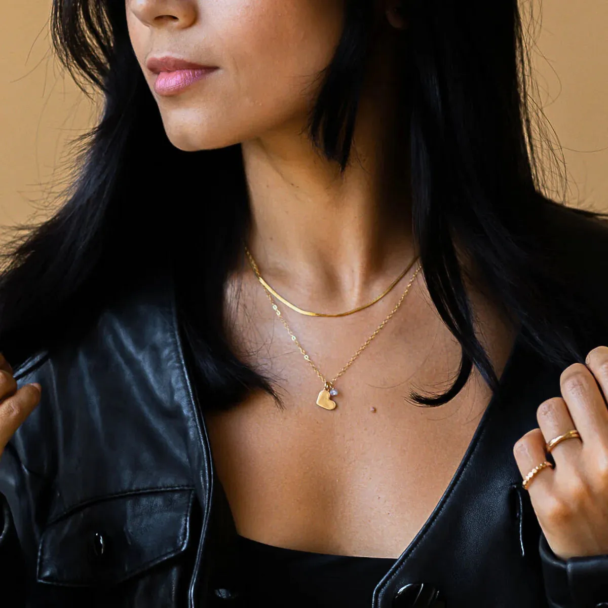Devi Arts Collective | Herringbone Layering Necklace sold by Fort