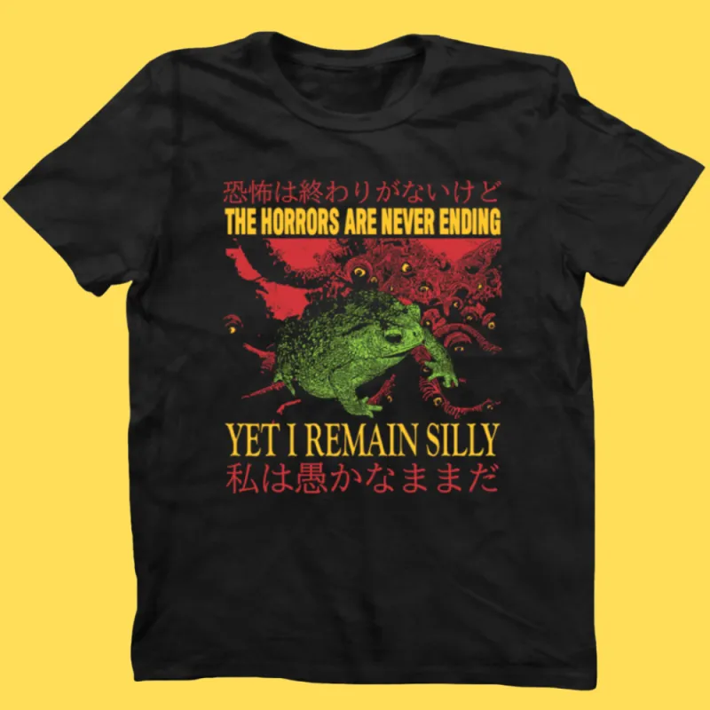'The Horrors Are Never Ending' Shirt sold by Wicked Clothes