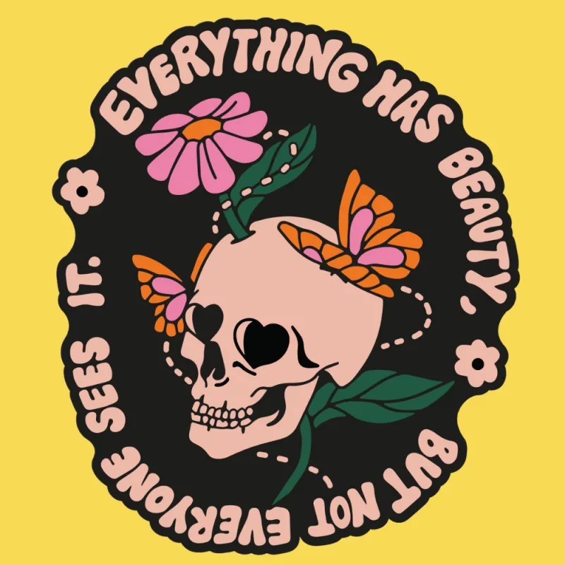 'Everything Has Beauty' Enamel Pin sold by Wicked Clothes