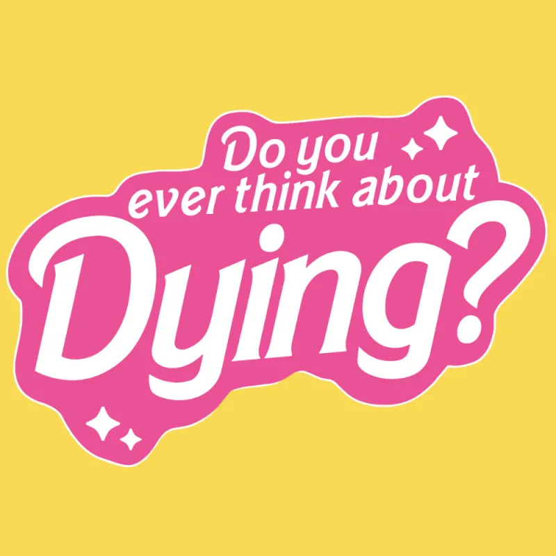 'Think About Dying' Enamel Pin sold by Wicked Clothes