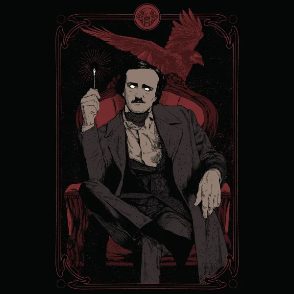 'Poe and the Raven' Shirt sold by Wicked Clothes product image thumbnail 2