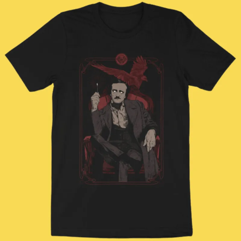 'Poe and the Raven' Shirt sold by Wicked Clothes