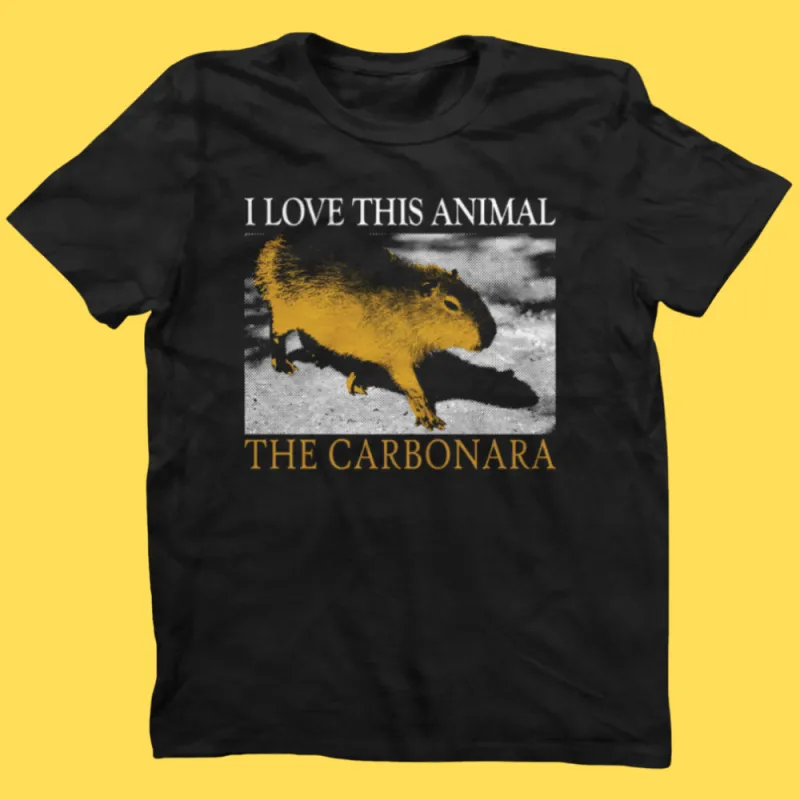 'Carbonara Capybara' Shirt sold by Wicked Clothes