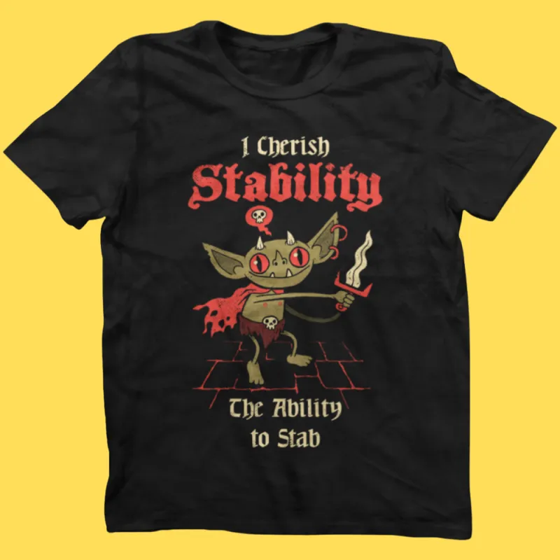 'Stabby Goblin' Shirt sold by Wicked Clothes