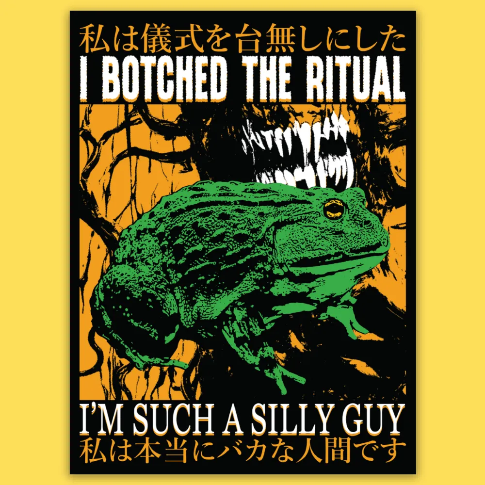 'Botched The Ritual' Sticker sold by Wicked Clothes