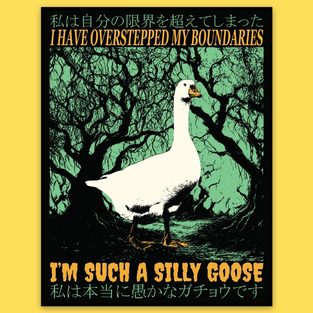 'Overstepped My Boundaries' Sticker sold by Wicked Clothes