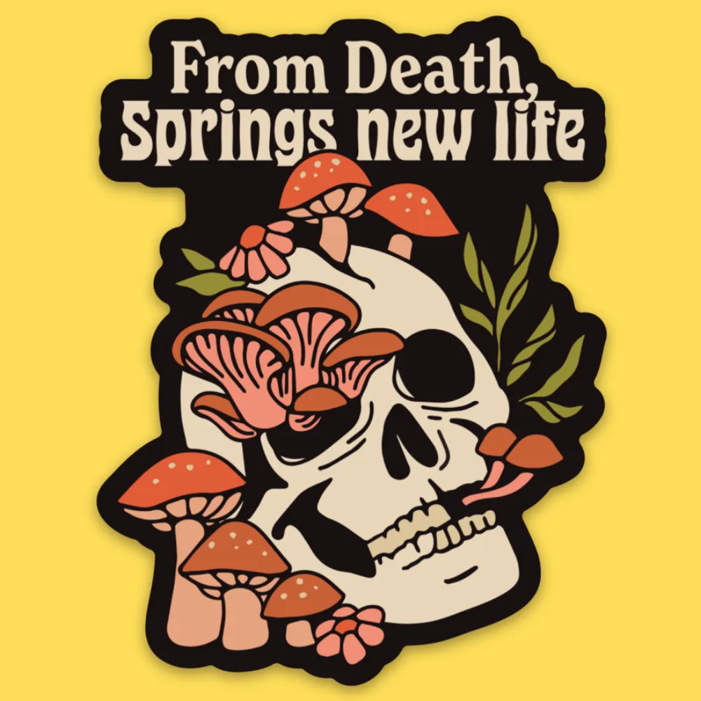 'Ego Death' Sticker sold by Wicked Clothes