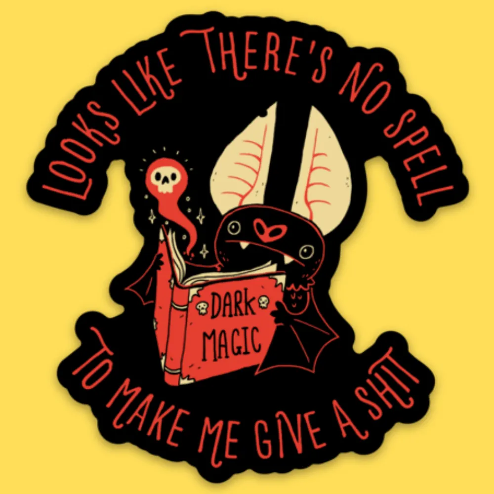 'Dark Magic Spell' Sticker sold by Wicked Clothes