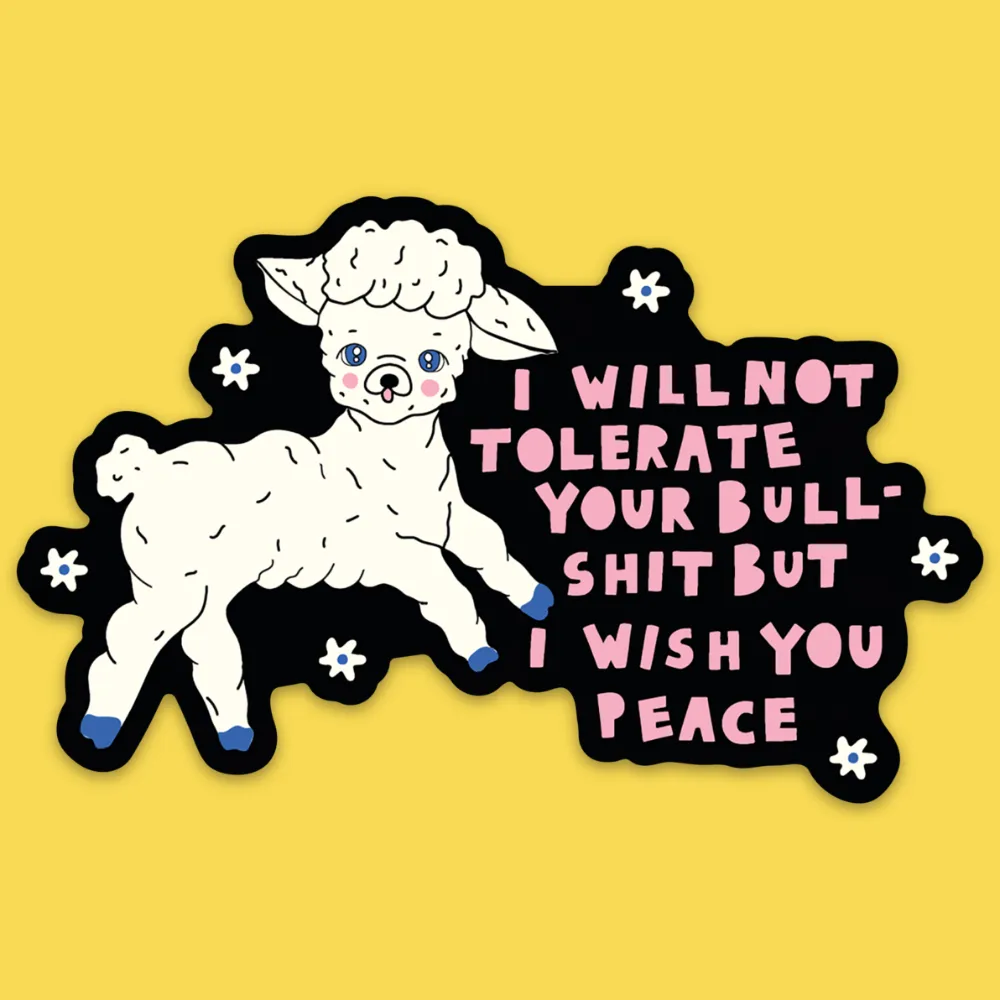 'Wish You Peace' Sticker sold by Wicked Clothes
