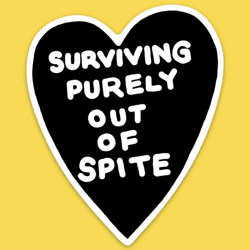 'Purely Spite' Sticker made by Wicked Clothes