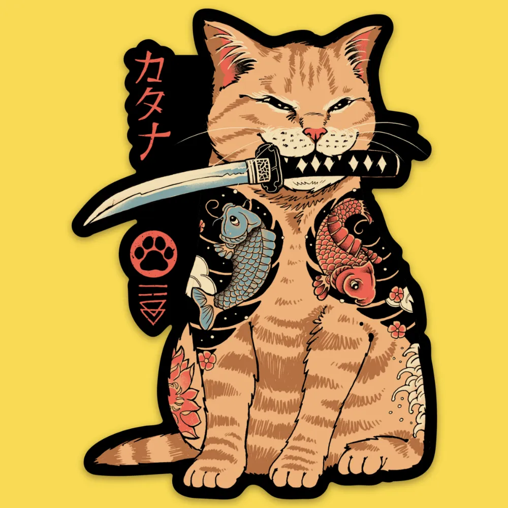 'Catana' Sticker sold by Wicked Clothes