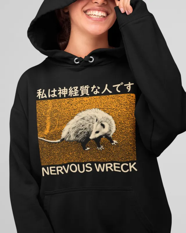 'Nervous Wreck' Hoodie made by Wicked Clothes