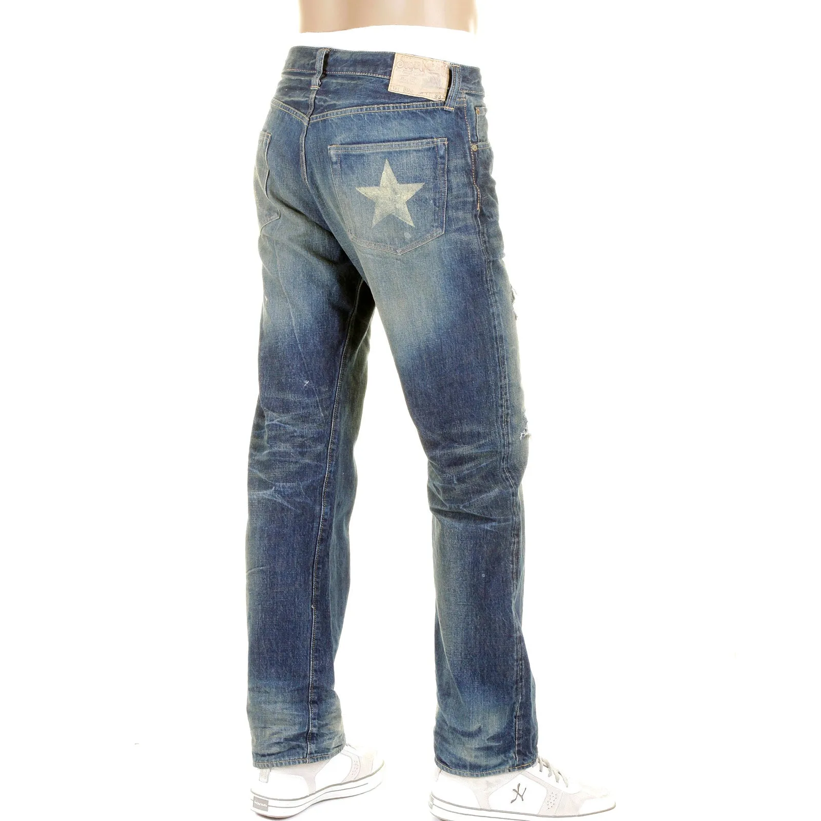 Aged 14oz Lone Star SC40902R Vintage Cut Selvedge Denim Jeans CANE2106 sold by SugarCane Jeans