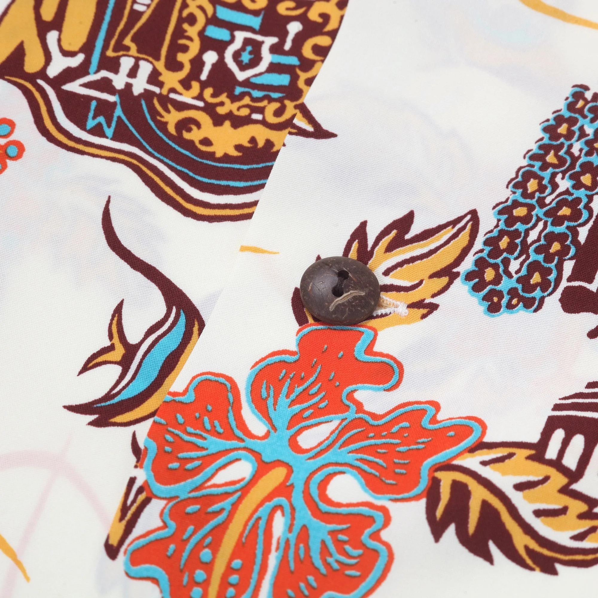 Aloha Hawaii Rayon Made SS38313 Off White Hawaiian Shirt SURF11087 sold by SugarCane Jeans product image thumbnail 4