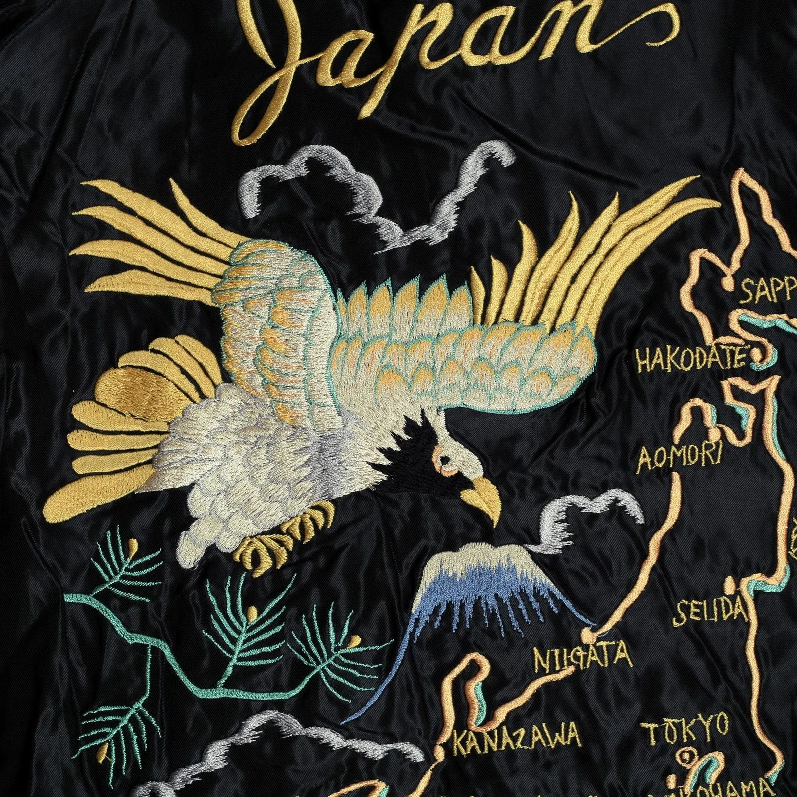 American Eagle Embroidered TT13756 Black Souvenir Jacket TOYO7526 sold by SugarCane Jeans product image thumbnail 4