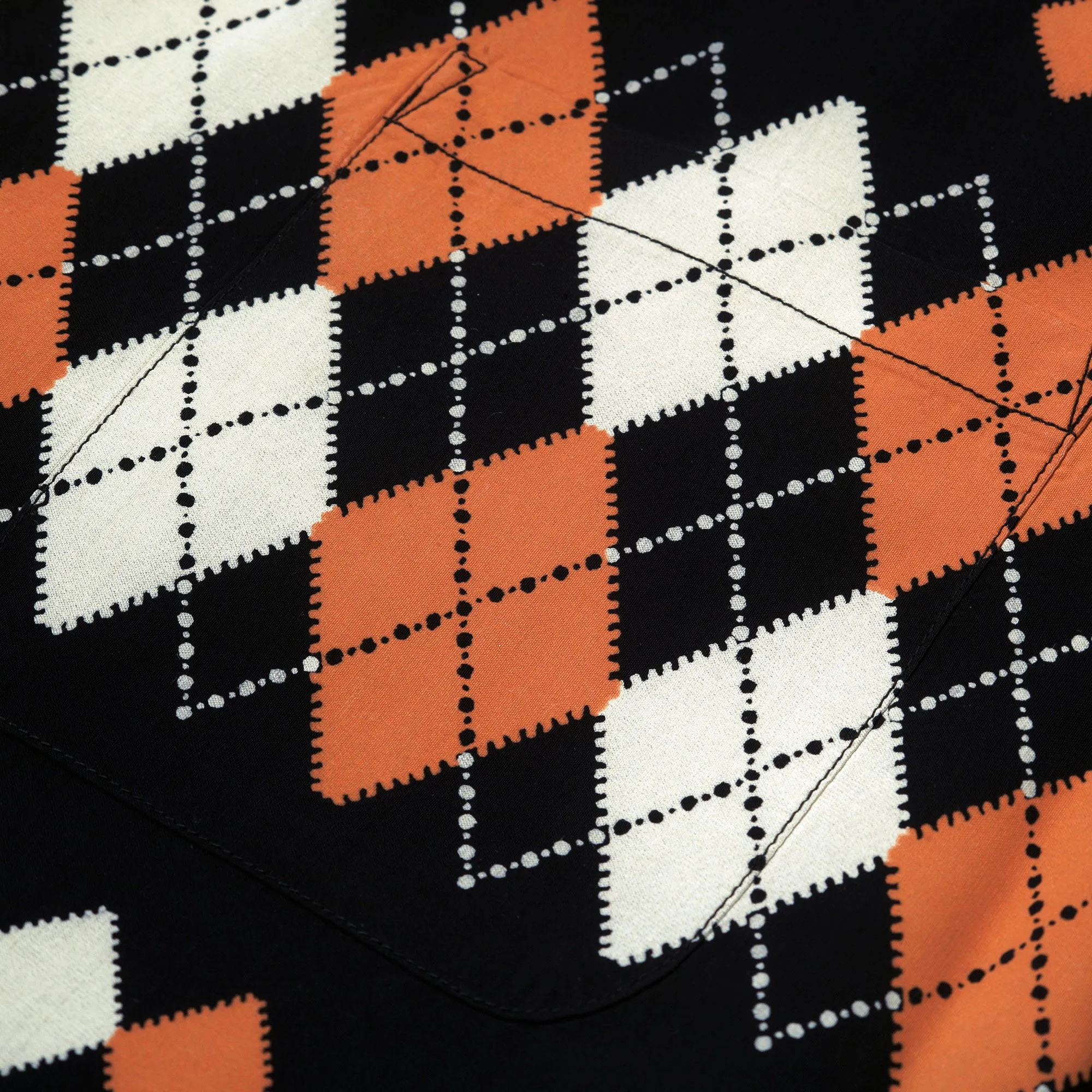 Argyle Print SH38384 Star of Hollywood Black Hawaiian Shirt SoH11084 sold by SugarCane Jeans product image thumbnail 5