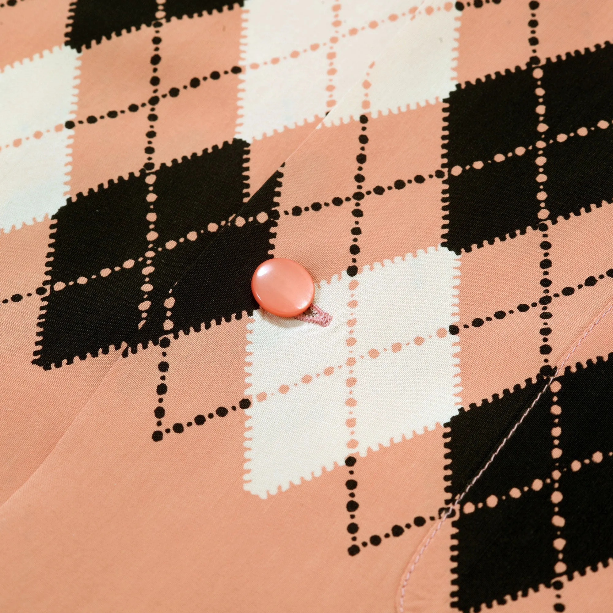 Argyle Printed Star of Hollywood SH38384 Pink Hawaiian Shirt SoH11085 sold by SugarCane Jeans product image thumbnail 5