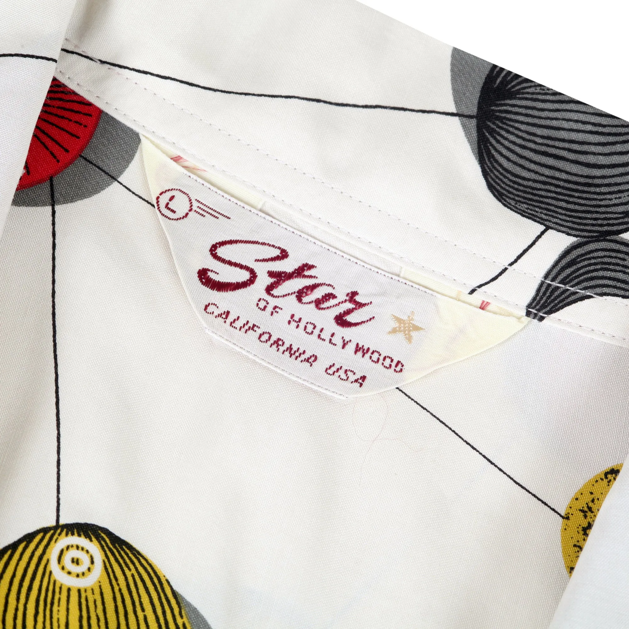 Atomic Fish Print SH38128 Off White Star of Hollywood Shirt SoH10099 sold by SugarCane Jeans product image thumbnail 3