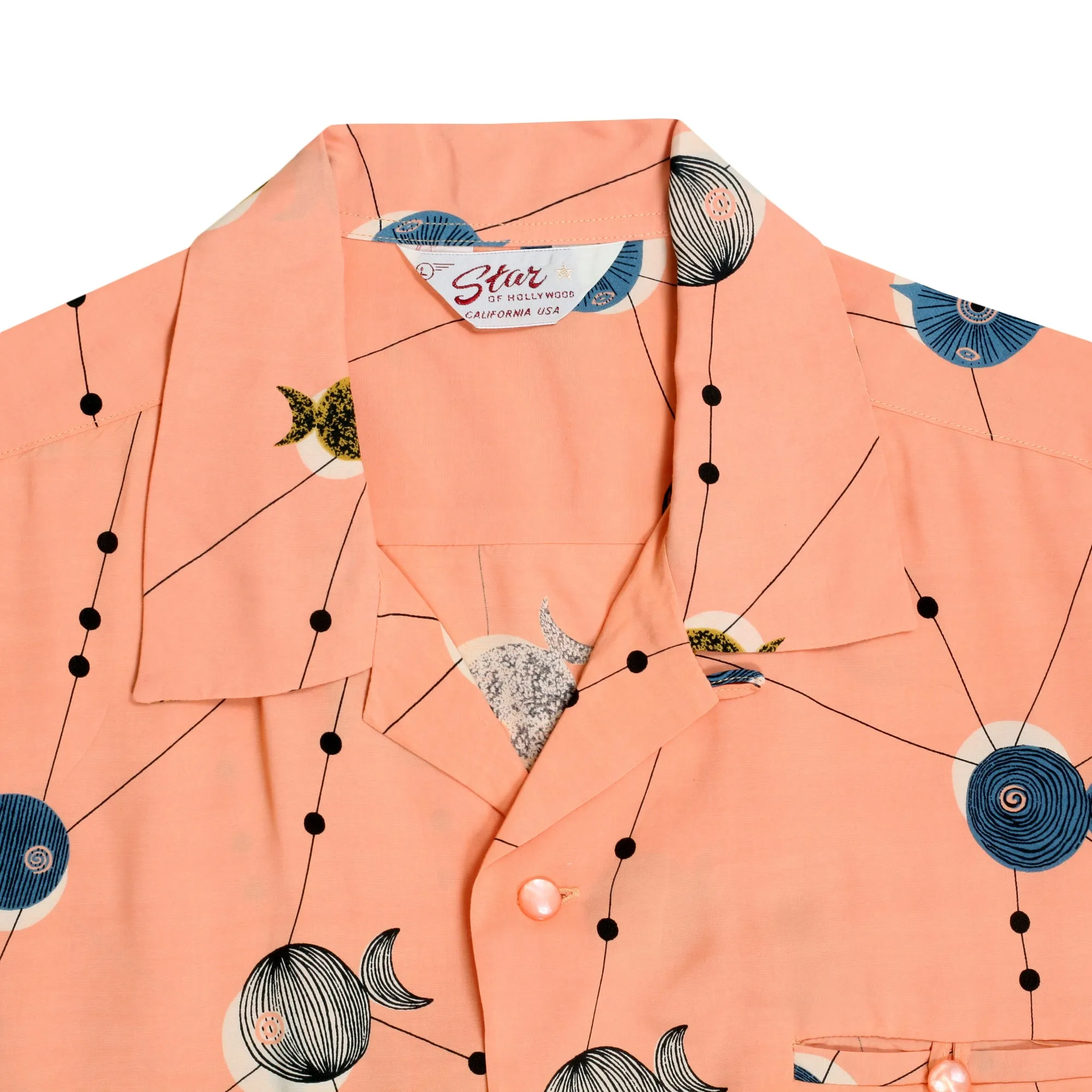 Atomic Fish SH38128 Pink Star of Hollywood Hawaiian Shirt SoH10100 sold by SugarCane Jeans product image thumbnail 4