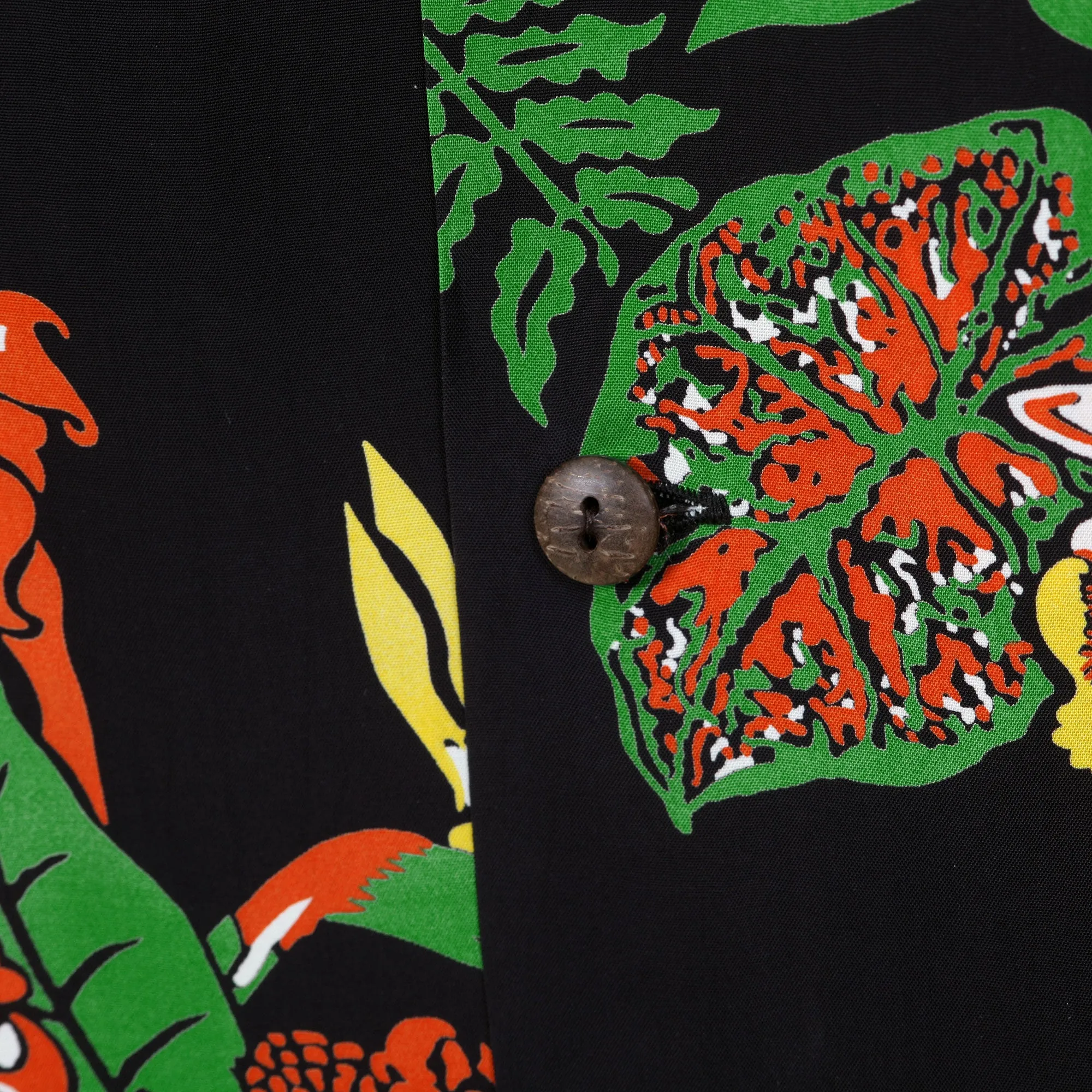 Black Flourish Flowers SS38322 Short Sleeve Hawaiian Shirt SURF11089 sold by SugarCane Jeans product image thumbnail 4