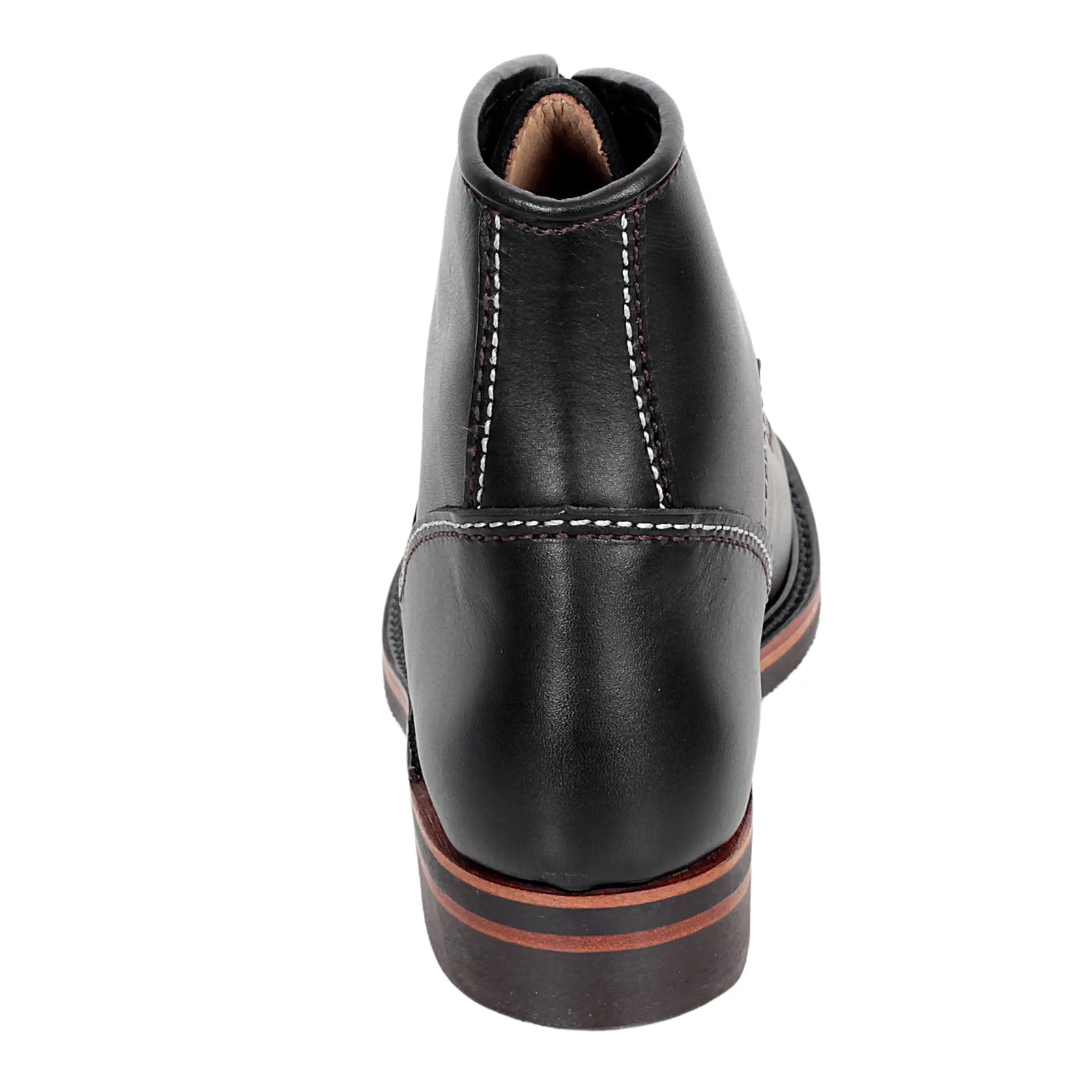 Black Leather Calf F01615 High Lace Up Carpenter Work Boots CANE4449 sold by SugarCane Jeans product image thumbnail 4