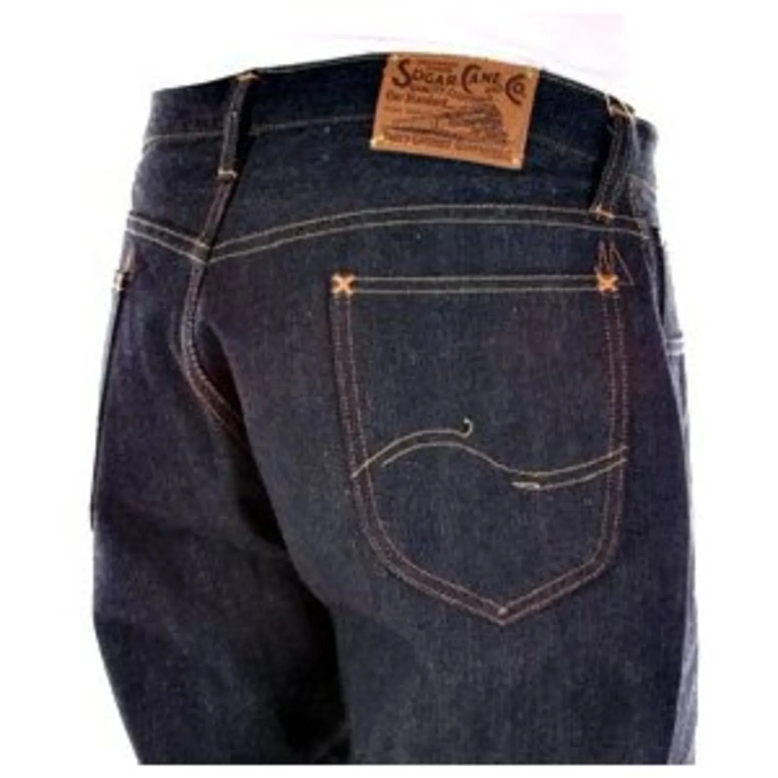 Blue Vintage Cut 1945 SC41945N Non Wash Selvedge Denim Jeans CANE3213 sold by SugarCane Jeans product image thumbnail 2