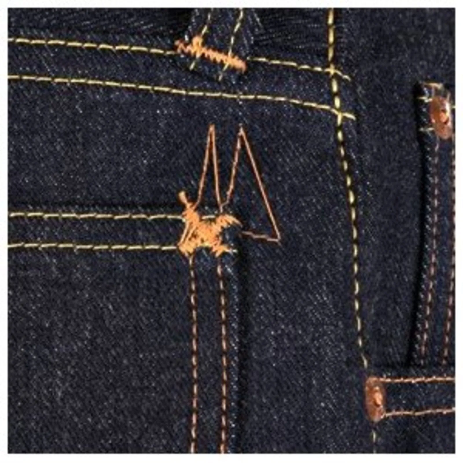 Blue Vintage Cut 1945 SC41945N Non Wash Selvedge Denim Jeans CANE3213 sold by SugarCane Jeans product image thumbnail 4
