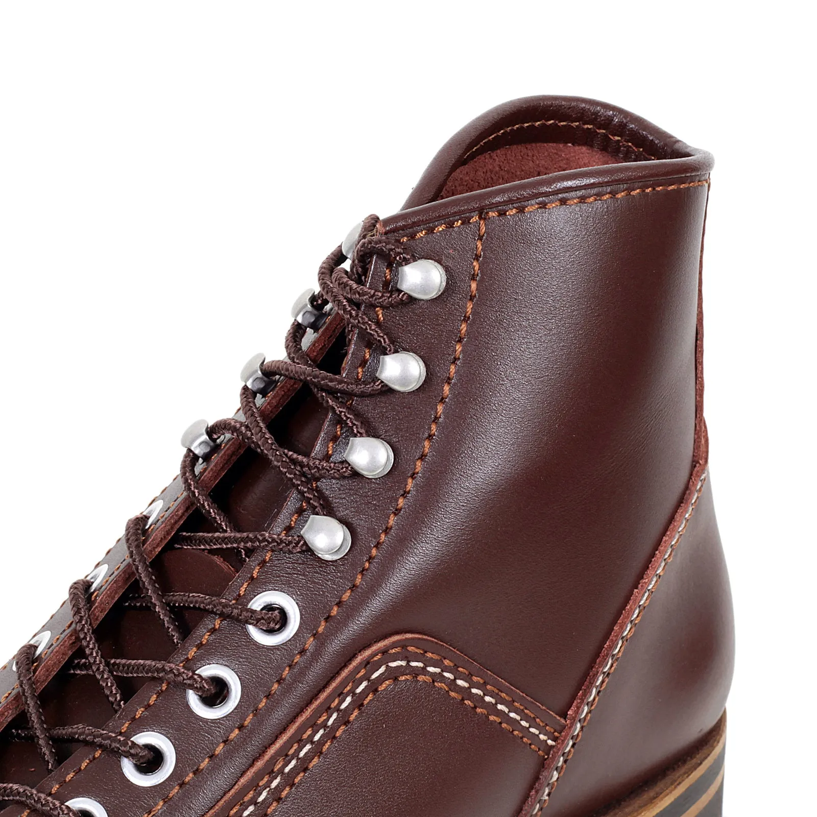 Brown Leather Calf F01615 High Lace Up Carpenter Work Boots CANE4450 sold by SugarCane Jeans product image thumbnail 2
