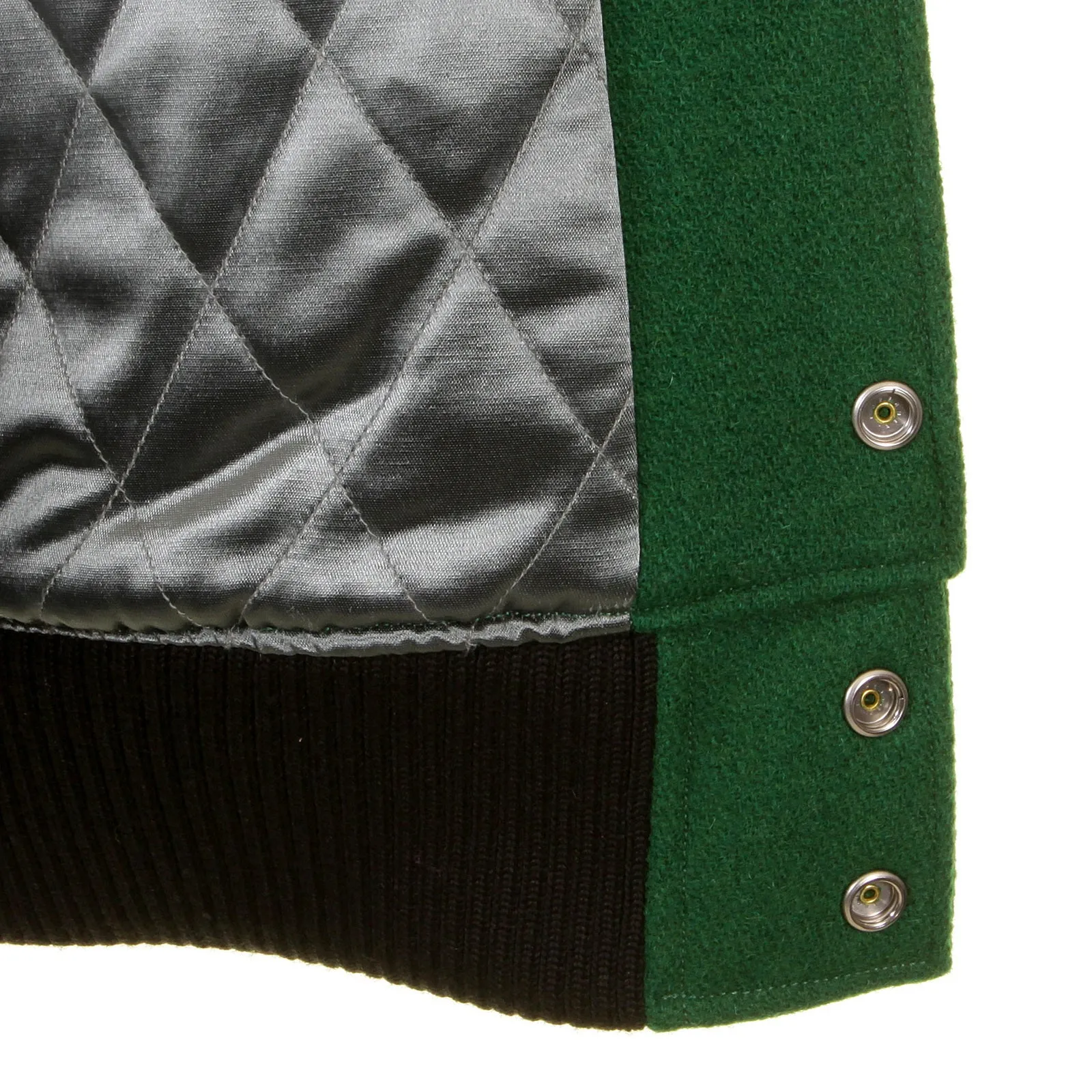 Dark Green and Black WV12310 Spartans Stadium Award Jacket CANE1092 sold by SugarCane Jeans product image thumbnail 2