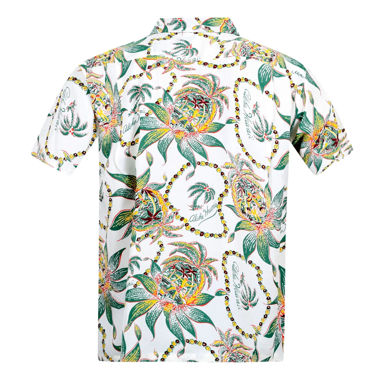Dreams and Pineapples Print SS37774 Off White Hawaiian Shirt SURF8589 sold by SugarCane Jeans product image thumbnail 2