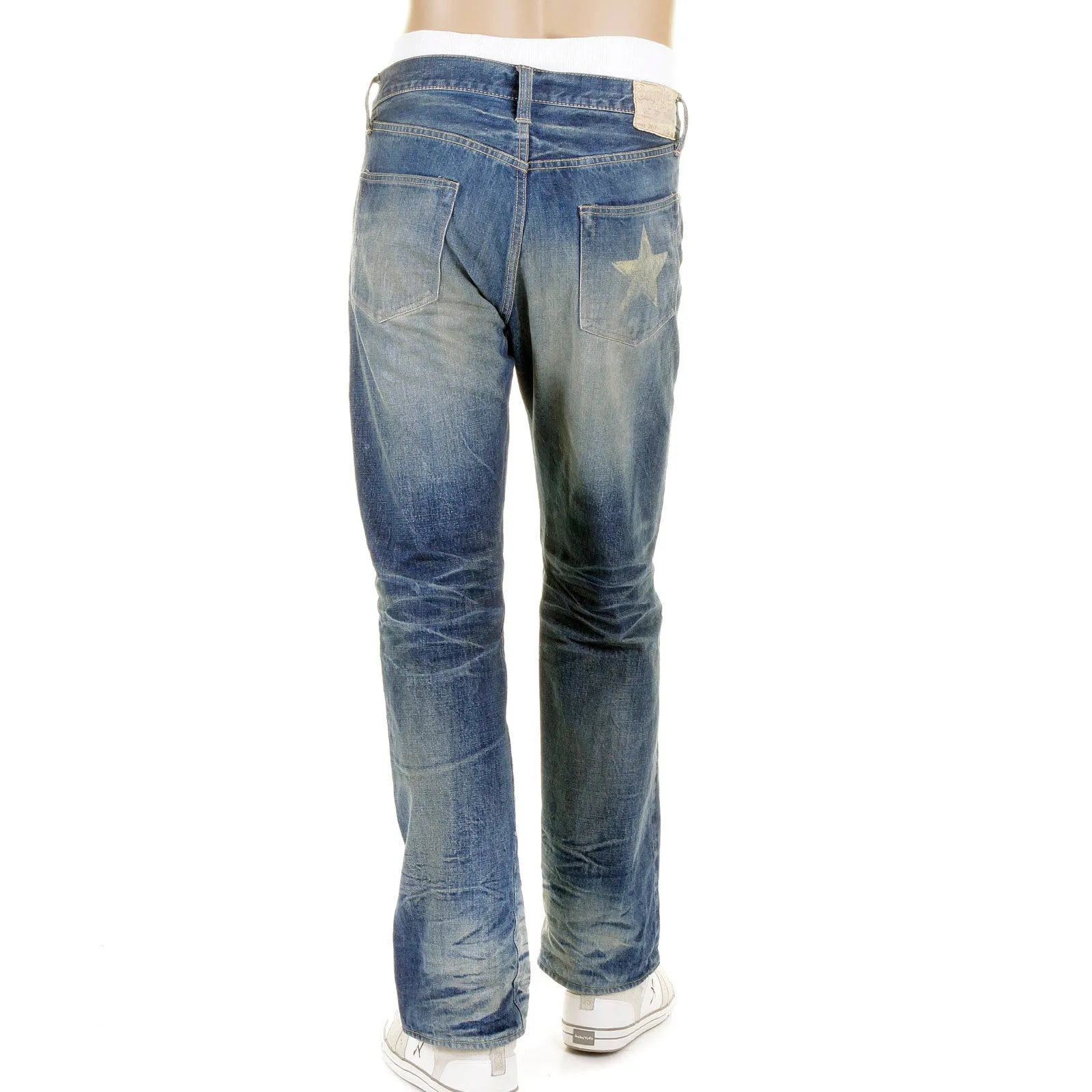 Faded Blue 14oz Lone Star SC40901R Selvedge Denim Jeans CANE2105 sold by SugarCane Jeans product image thumbnail 5