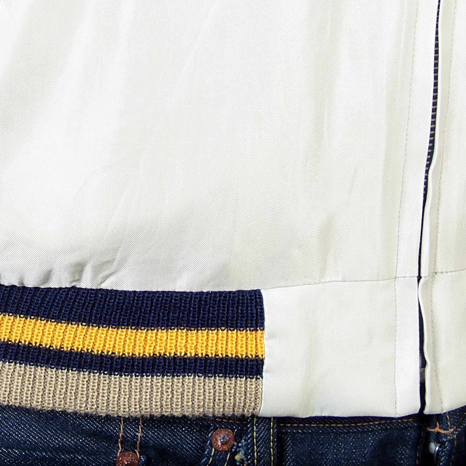 Fully Reversible TT13001 Ivory and Silver Souvenir Jacket TOYO3709 sold by SugarCane Jeans product image thumbnail 4