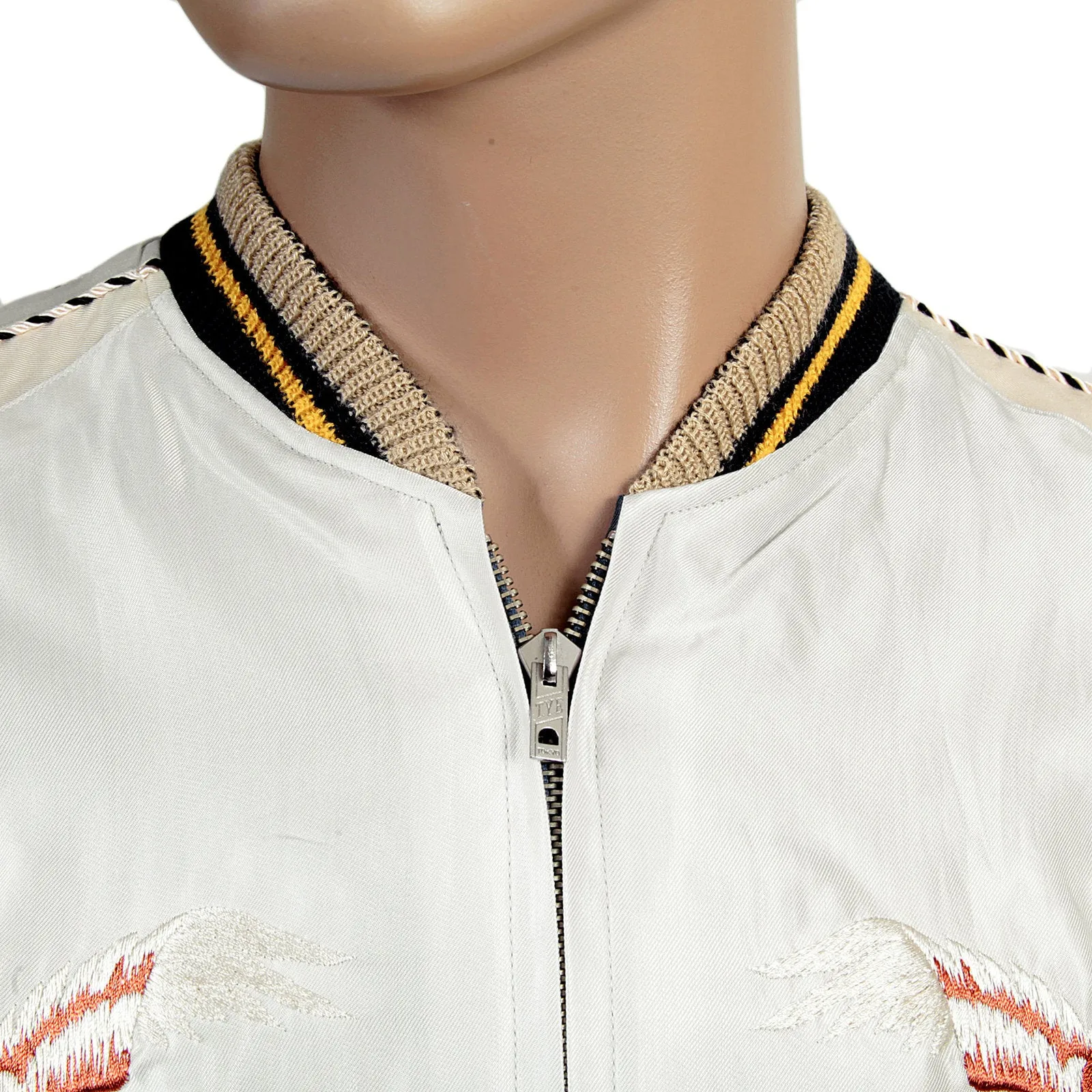 Fully Reversible TT13001 Ivory and Silver Souvenir Jacket TOYO3709 sold by SugarCane Jeans product image thumbnail 5
