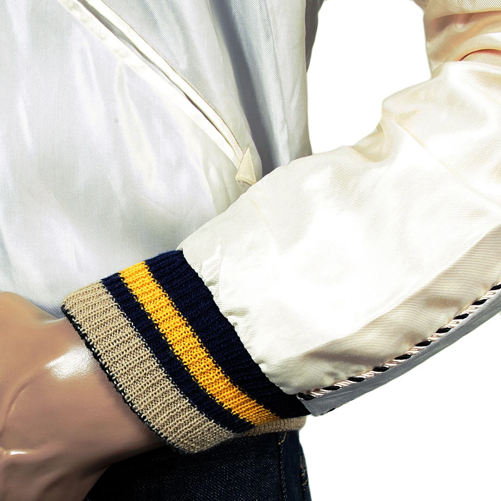 Fully Reversible TT13001 Ivory and Silver Souvenir Jacket TOYO3709 sold by SugarCane Jeans product image thumbnail 3