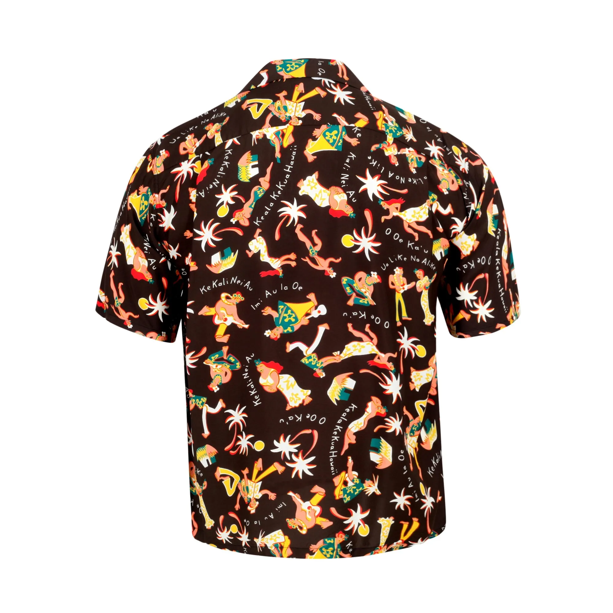 Fun Island of Hawaii SS38040 Rayon Brown Black Hawaiian Shirt SURF10266 sold by SugarCane Jeans product image thumbnail 2