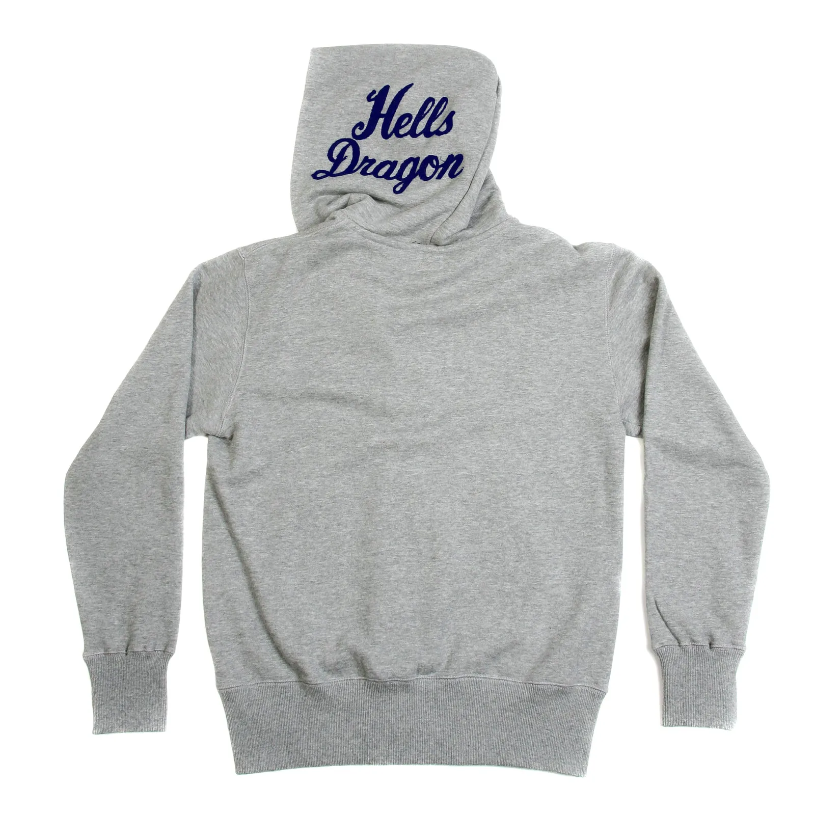 Hells Dragon Embroidered TT64244 Slim Fit Heather Grey Hoodie CANE2848 sold by SugarCane Jeans product image thumbnail 3