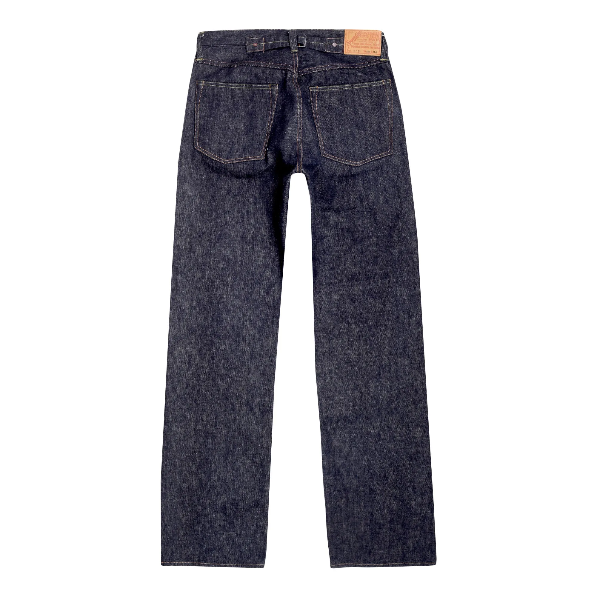 Indigo Regular Fit SC40303N Non Wash 16.25oz Raw Denim Jeans CANE7991 sold by SugarCane Jeans product image thumbnail 2