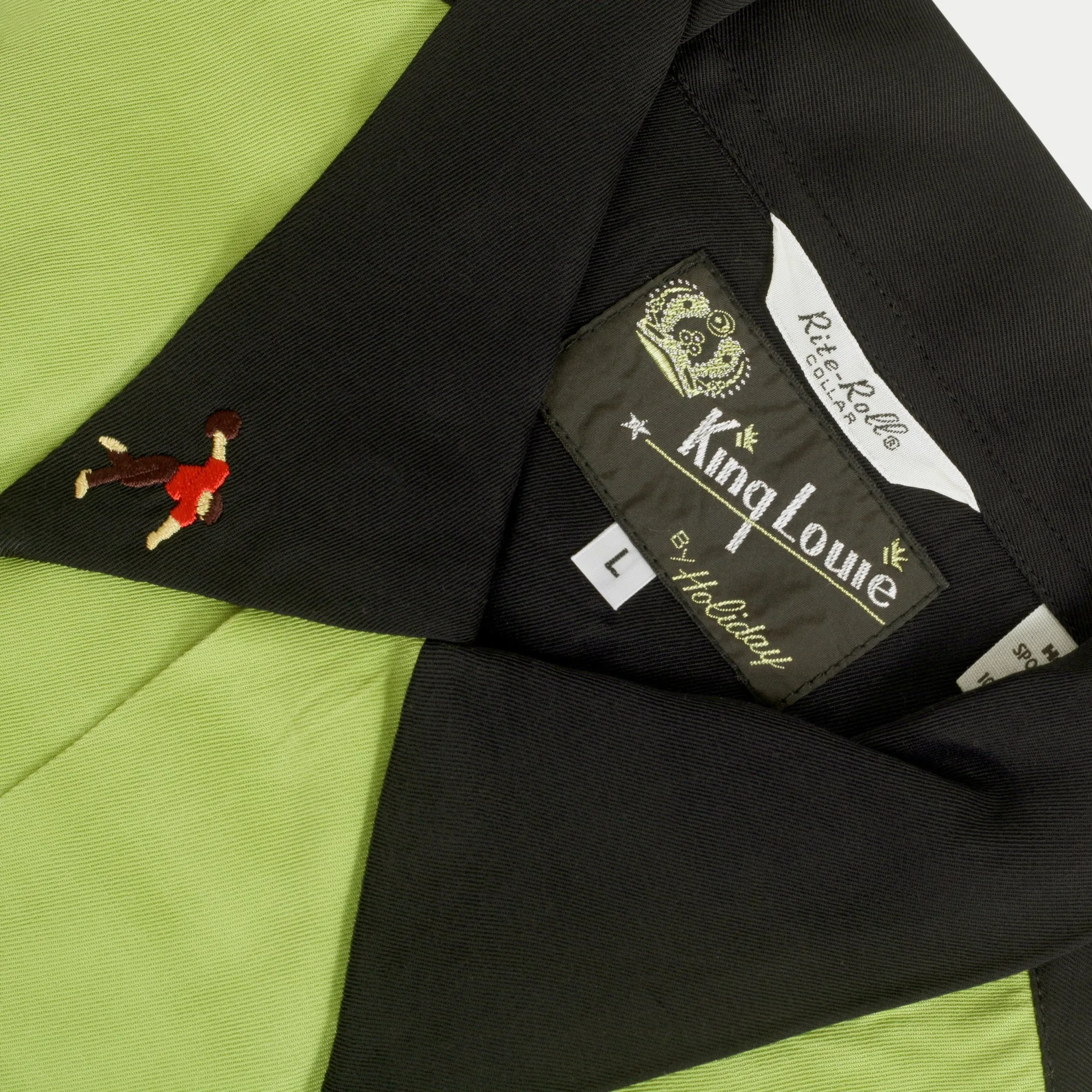 King Louie by Holiday KL38135 Light Green Bowling Shirt SURF10090 sold by SugarCane Jeans product image thumbnail 5