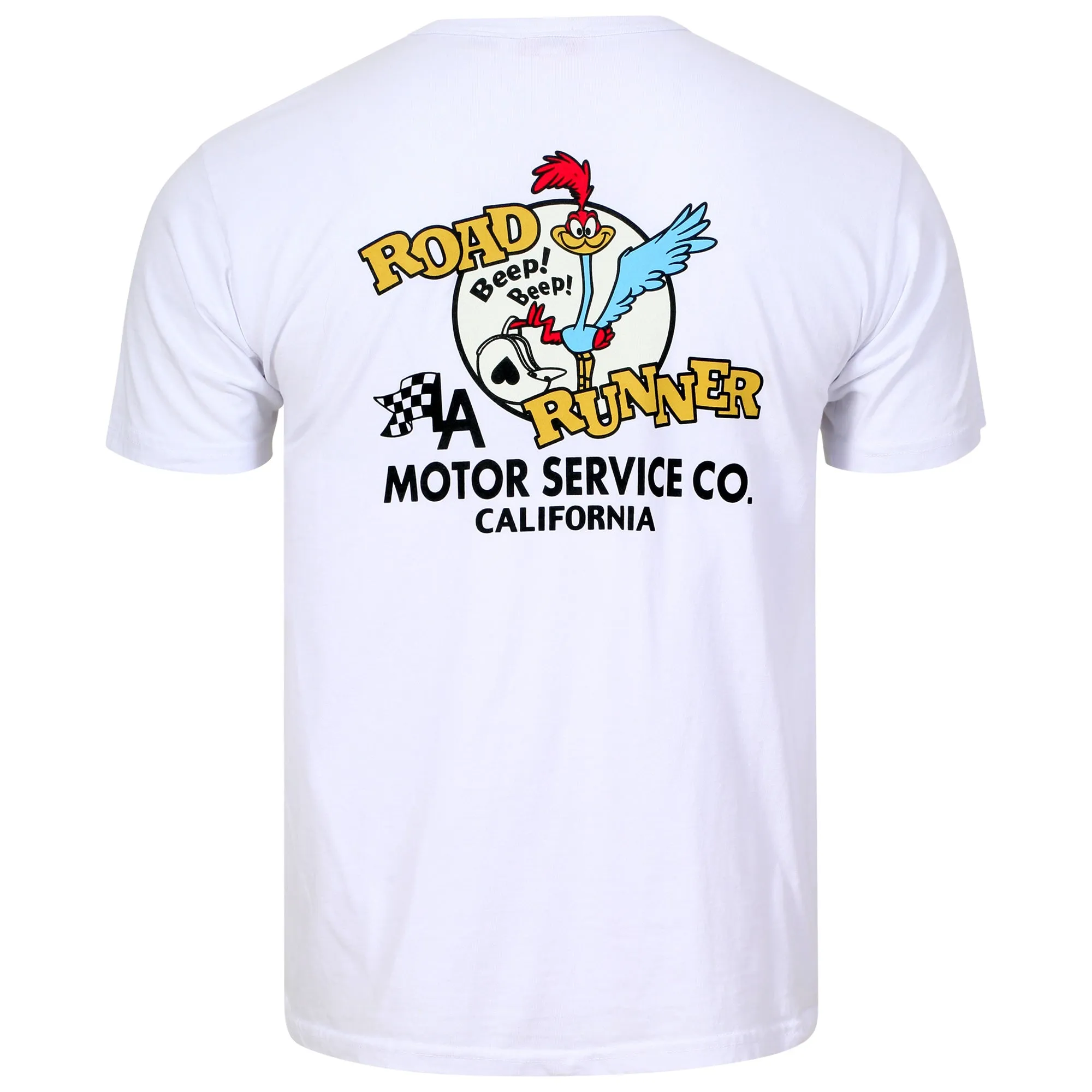 Looney Tunes Road Runner CH78502 Motor Service White T-shirt CHES11076 sold by SugarCane Jeans product image thumbnail 2